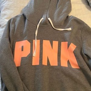 Pink Cropped Hoodie